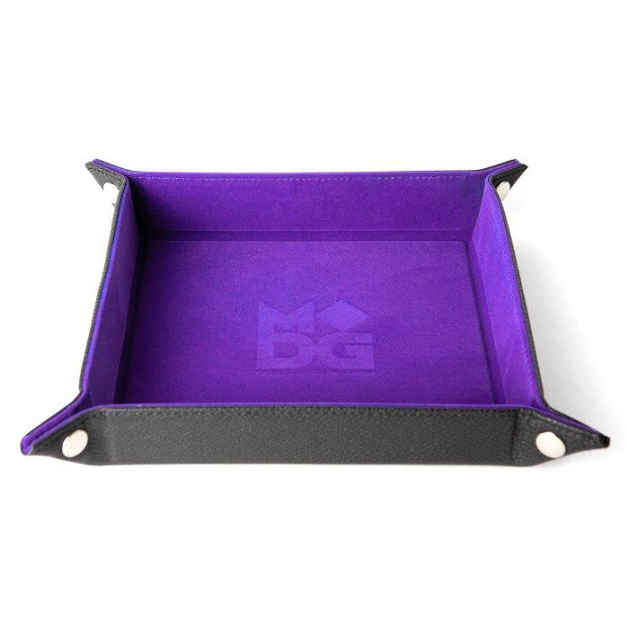 Folding Dice Tray: 10x10 Purple