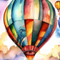 Hot Air Balloons Festival mini jigsaw puzzle souvenir gift