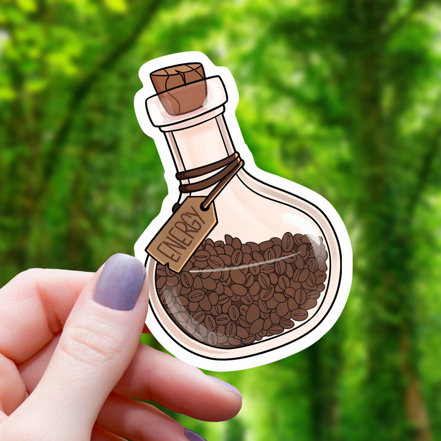 Energy Potion Coffee Sticker - 3"