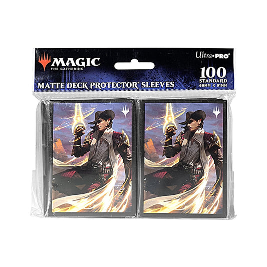 Magic the Gathering CCG: Outlaws of Thunder Junction 100ct Deck Protector Sleeves Key Art 3