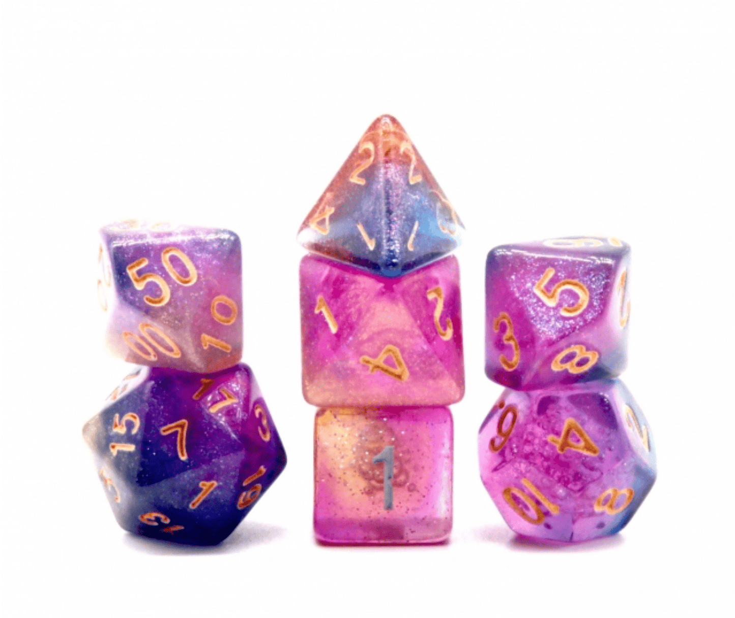 Andromeda's Nebula RPG Dice Set