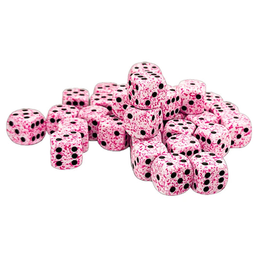 d6Cube 12mm Speckled: Pink (36)