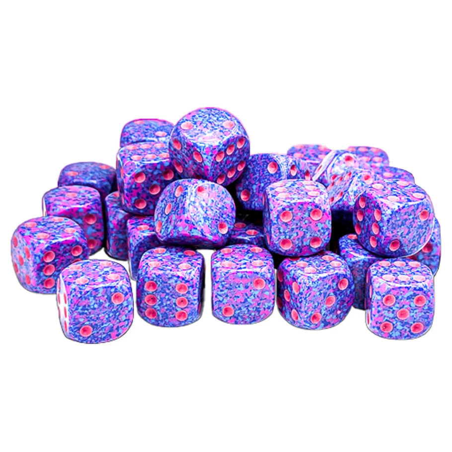 d6Cube 12mm Speckled: PurplePassion (36)