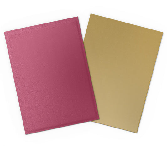 Dragon Shields: (100) Matte Dual - 25th Special Edition Pomegranate/Gold