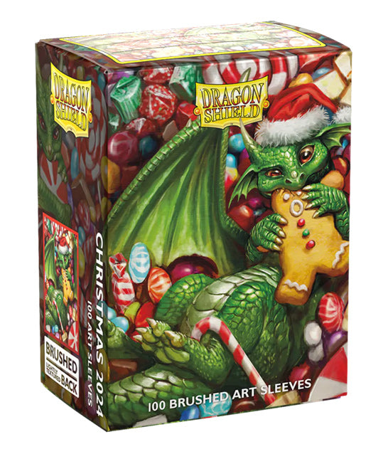 Dragon Shield Sleeves: Christmas 2024 Brushed Art