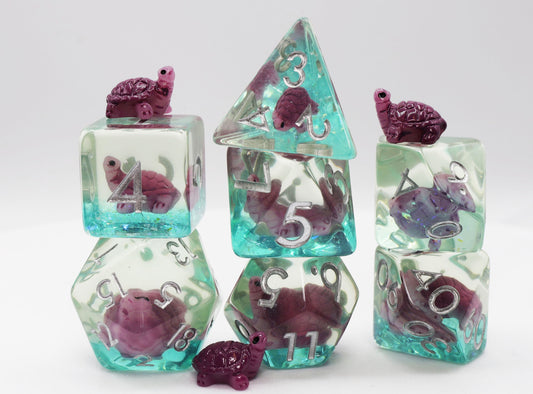 Gummy Turtle RPG Dice Set