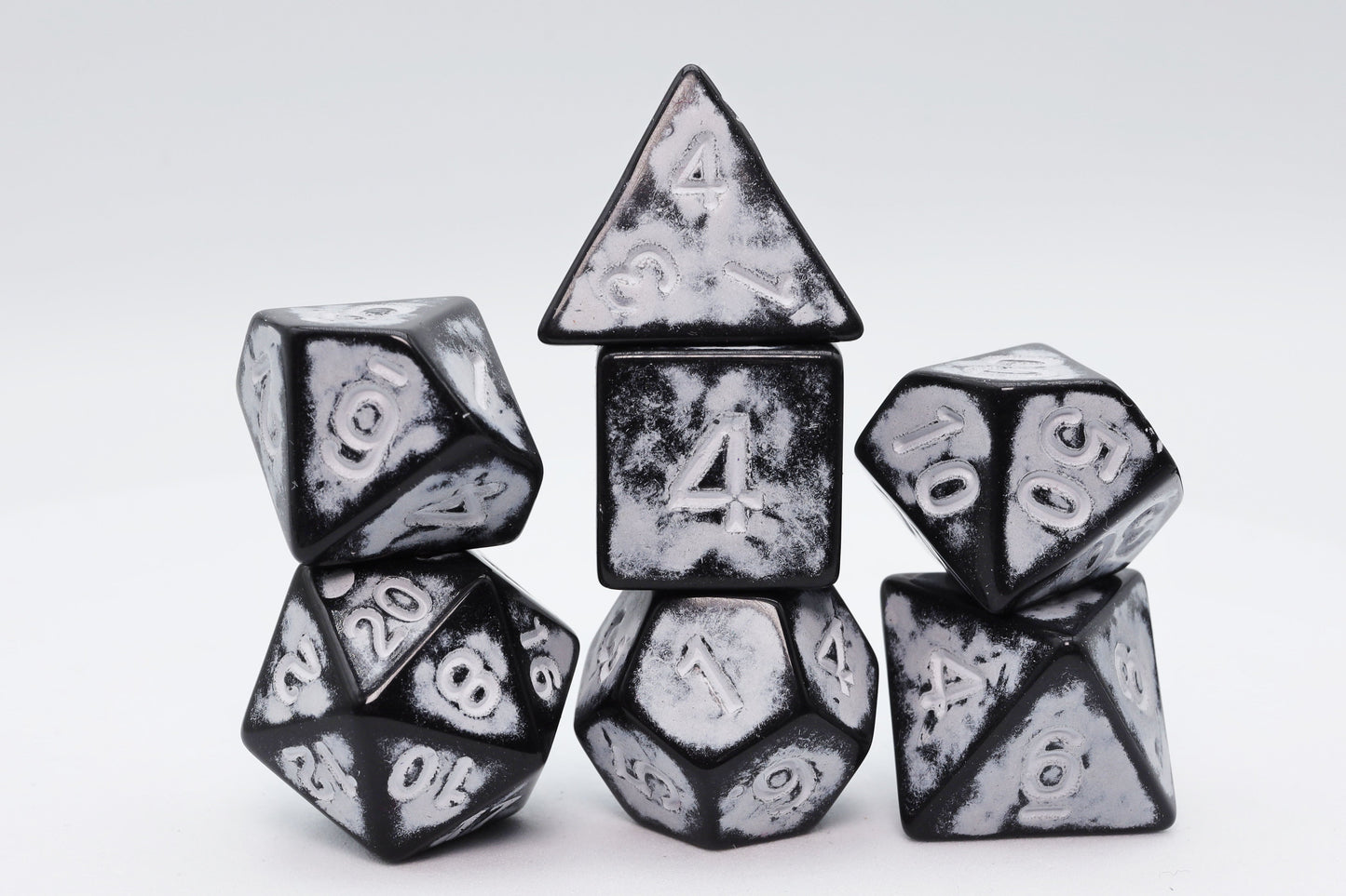 Timeworn White RPG Dice Set