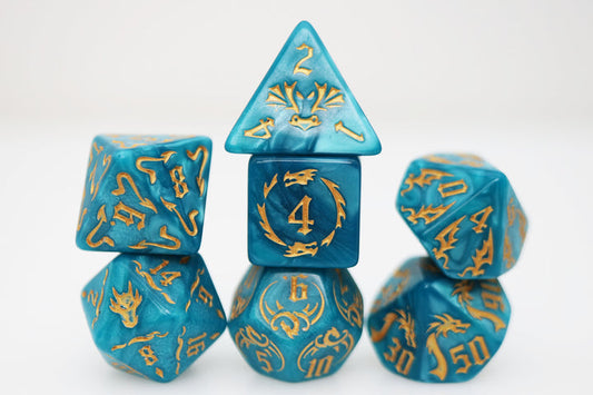 Drake's Flight: Cobalt Dice Set