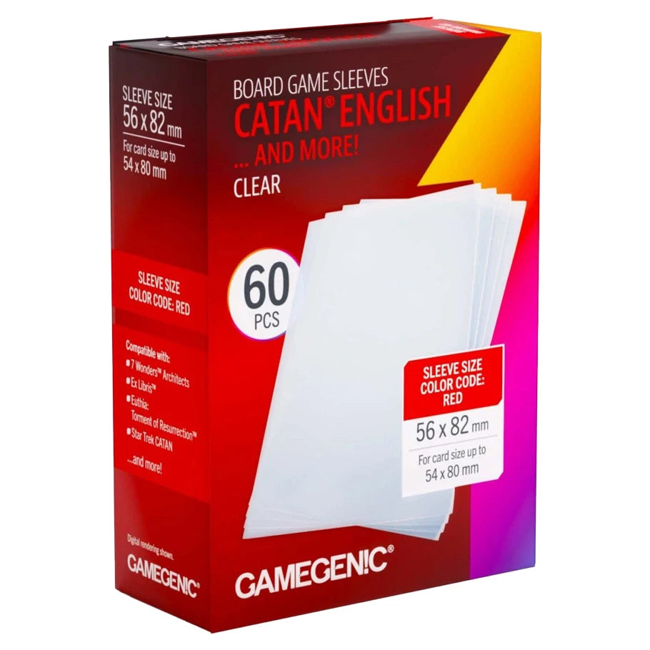 Sleeves CATAN English Clear Clear (60)
