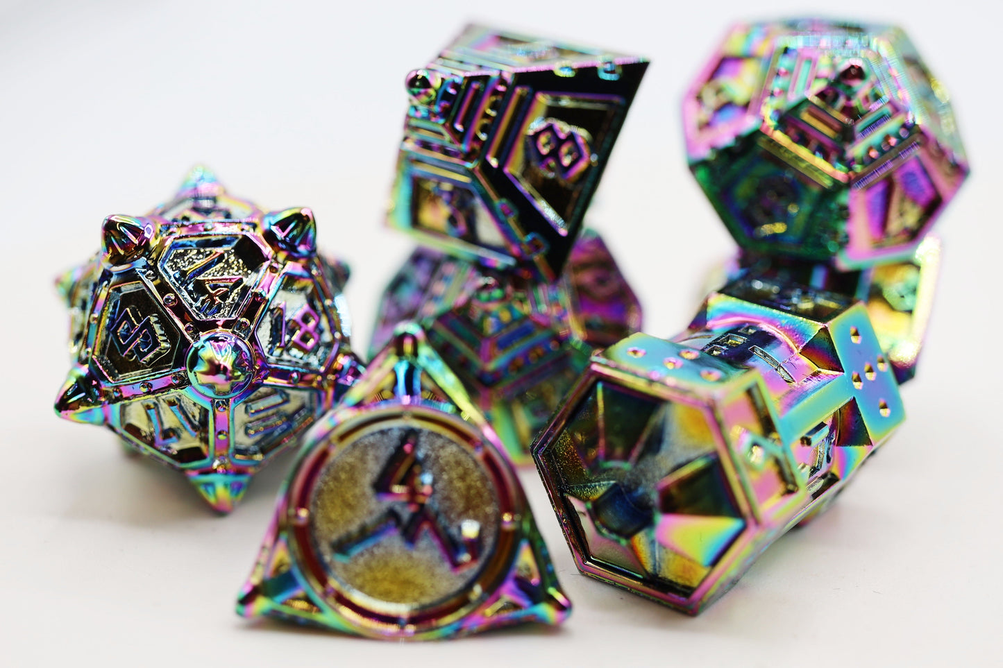 Dice 51: Holographic Projection - Metal RPG Dice Set