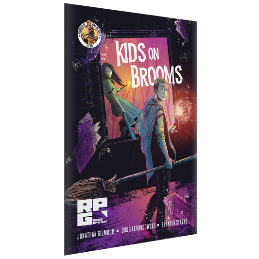 Kids on brooms