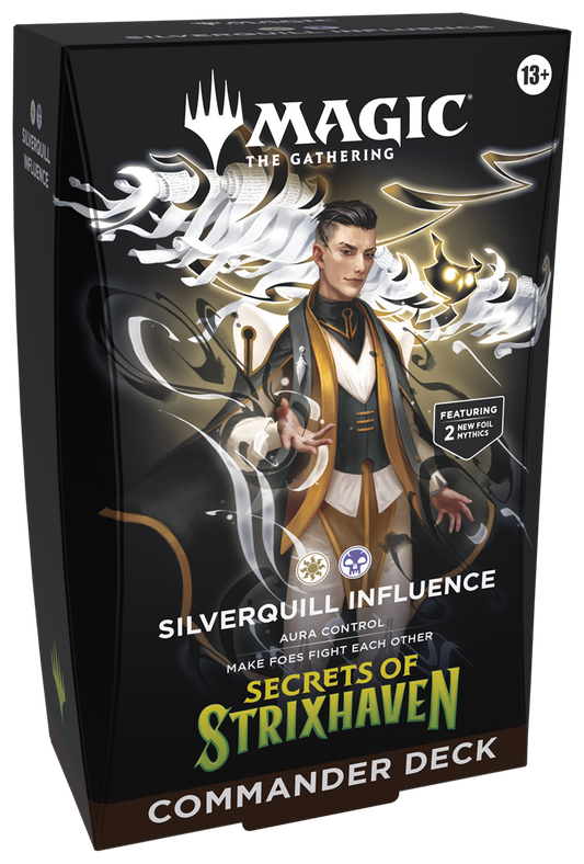 For pickup on 4/17 Silverquill Influence Secrets of Strixhaven Commander Deck