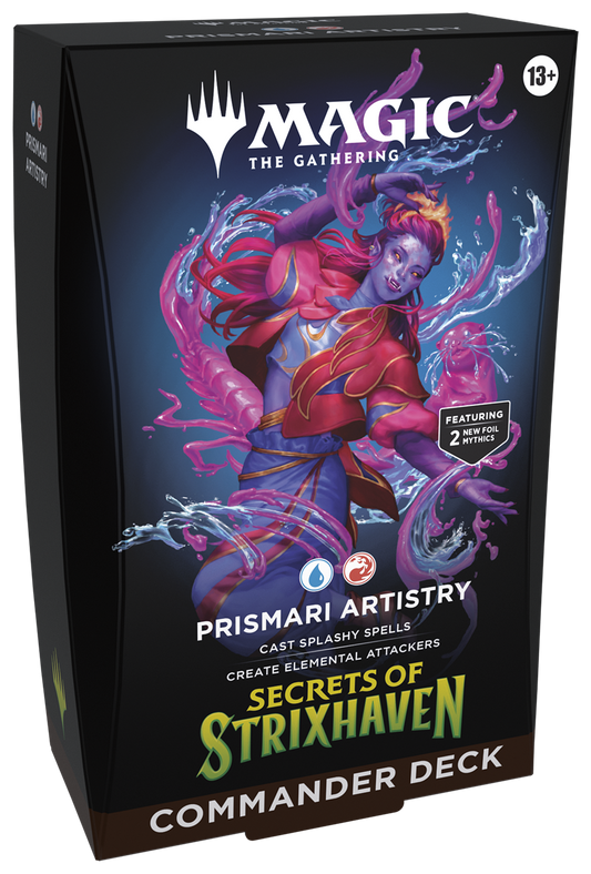 For pickup on 4/17 Prismari Artistry Secrets of Strixhaven Commander Deck