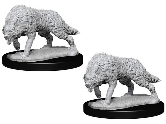 Timber Wolves - WizKids Deep Cuts Unpainted Miniatures