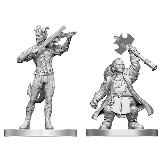 Tiefling Bard & Dwarf Cleric Nolzur's
