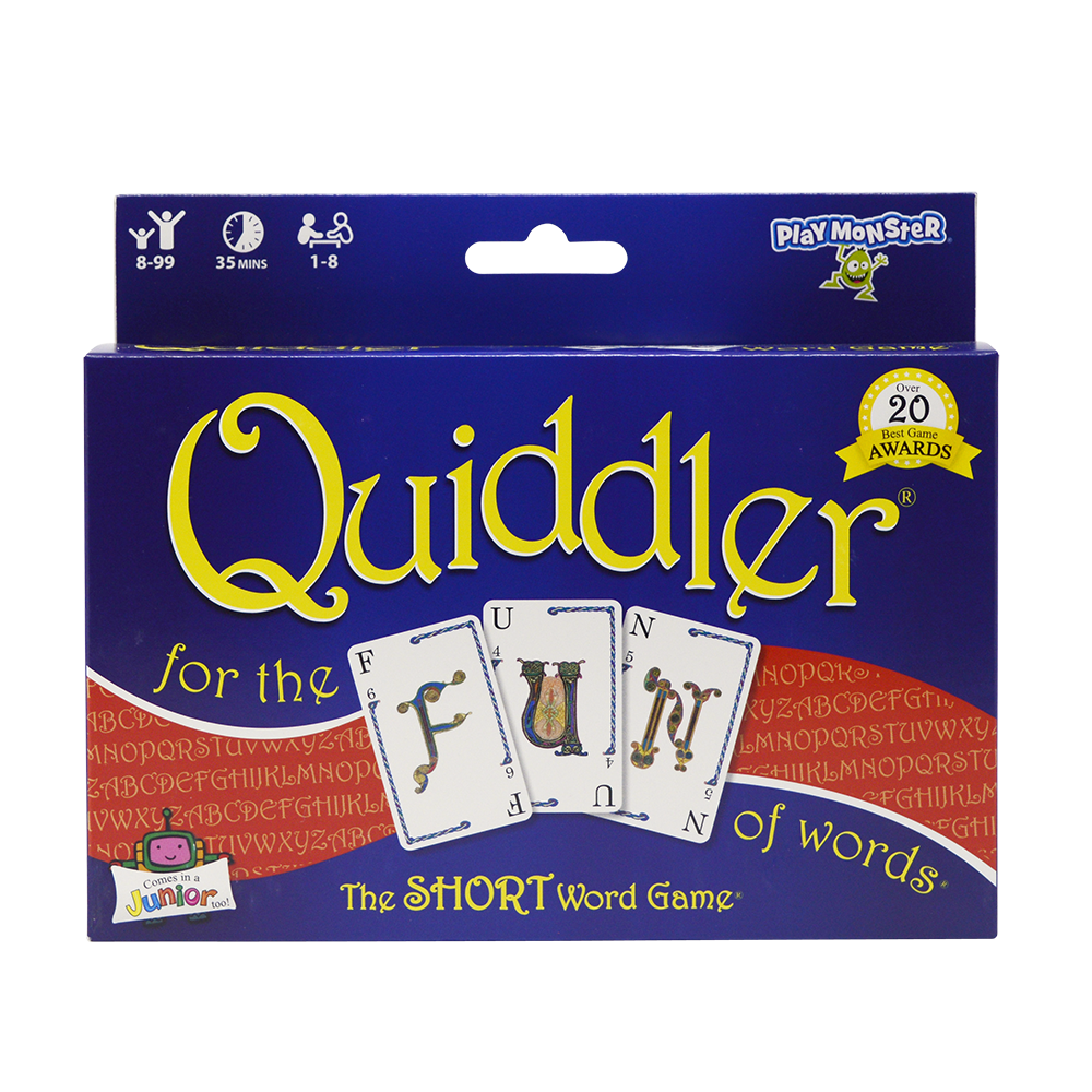 Quiddler - The SHORT Word Game Everyone Can Play! 6 Count