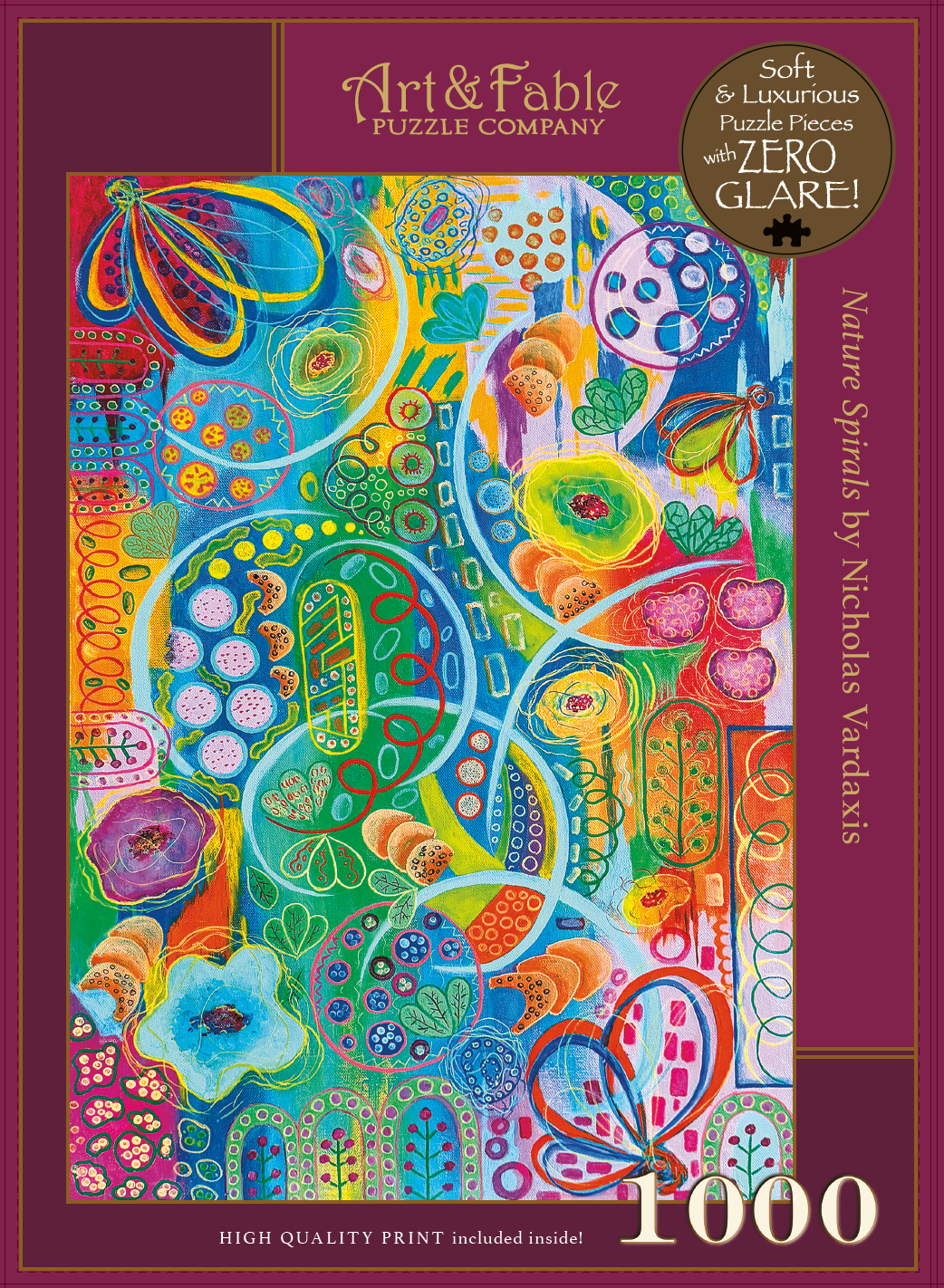 NEW! Nature Spirals; 1000-pc Velvet-Touch Jigsaw Puzzle