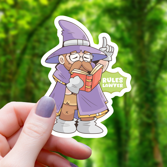 Rules Lawyer TTRPG Funny Sticker - 3"