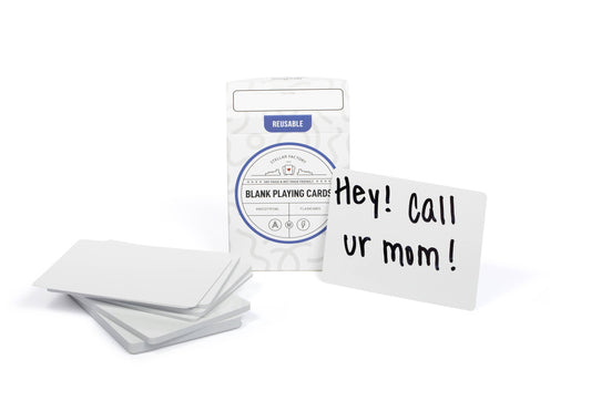 Reusable Blank Playing Cards - For Flashcards & more