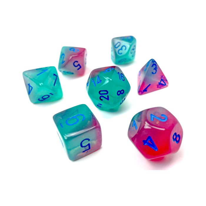 Gemini: Poly Gel Green-Pink/blue Luminary 7-Die Set