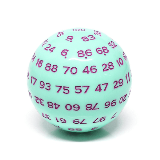 45mm D100 -  Mint Rose