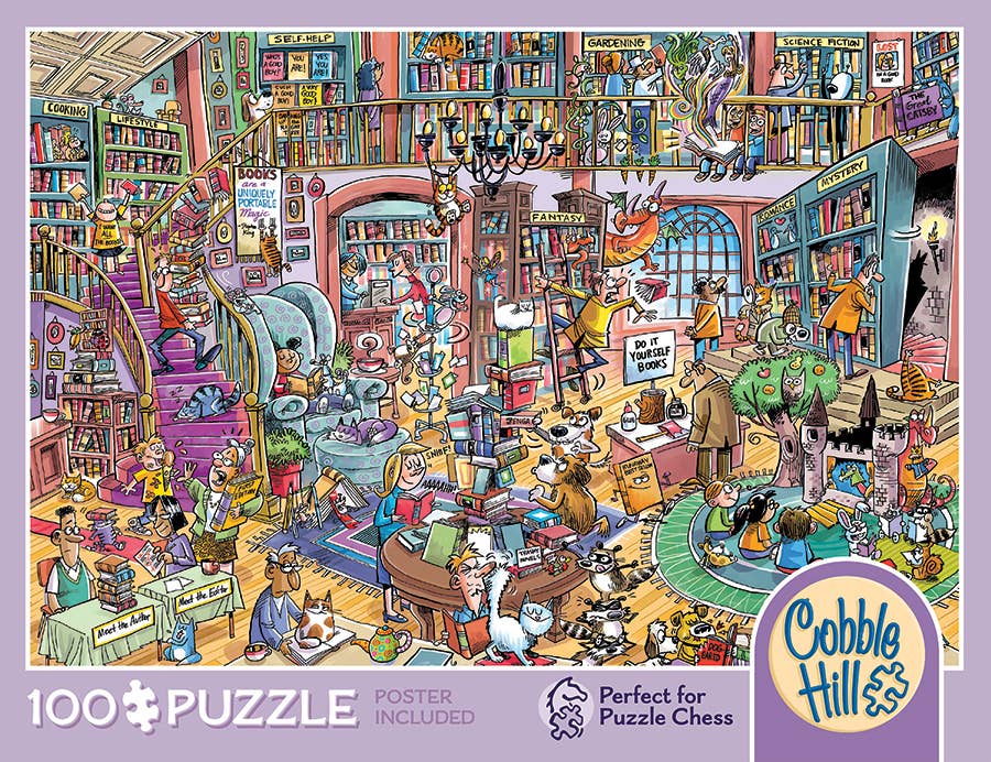 Bookshop Bedlam 100 Piece Puzzle