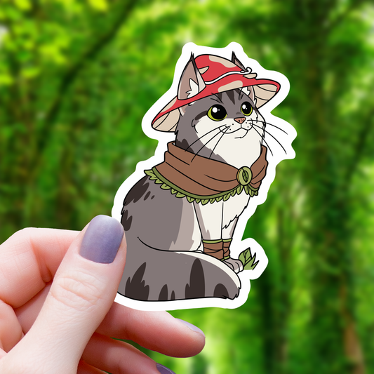 Maine Coon Druid TTRPG Class Sticker - 3"