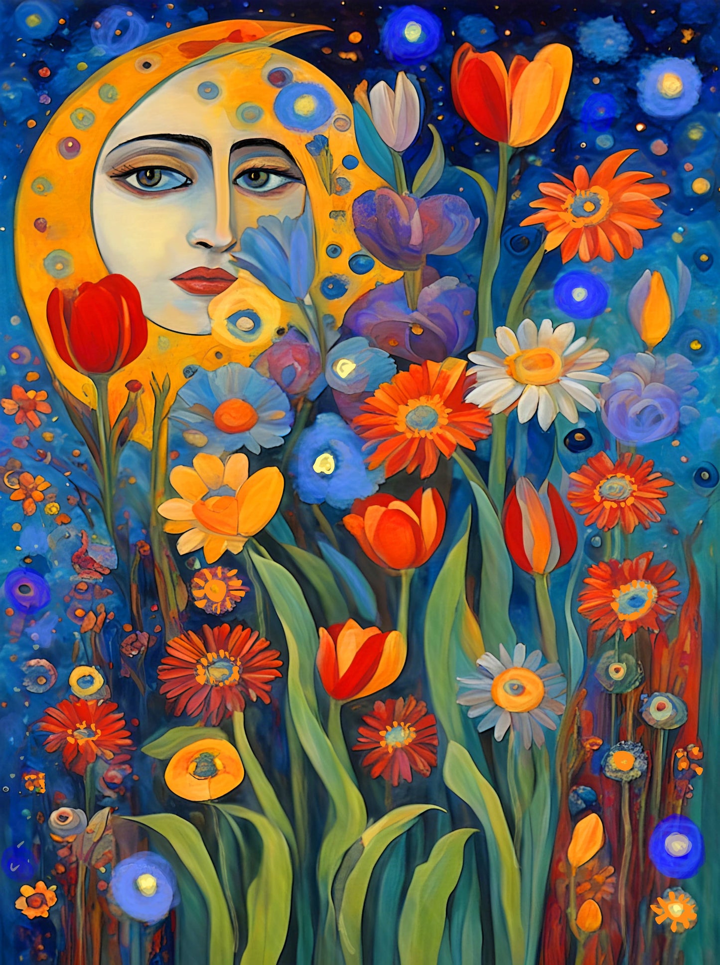 NEW! Moon Garden; 1000-pc Velvet-Touch Jigsaw Puzzle
