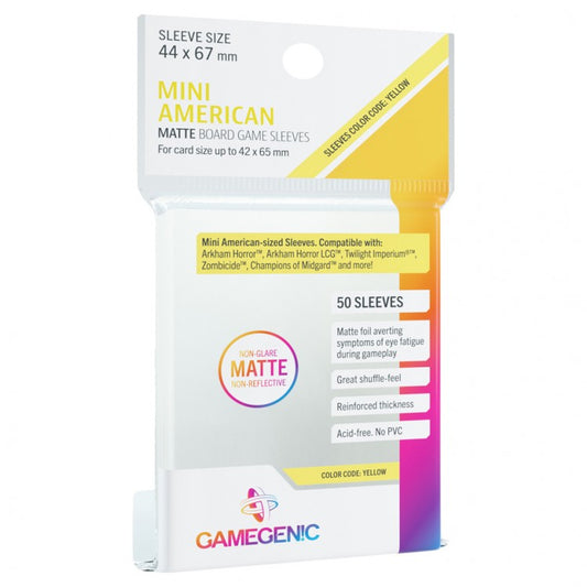 Matte Sleeves  Mini American Code: Yellow