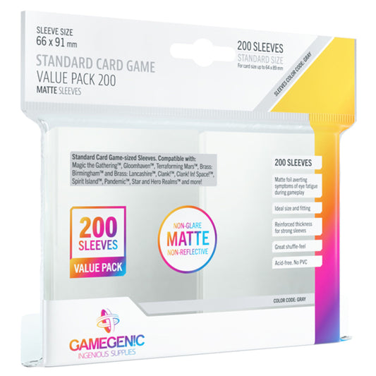 Matte Sleeves Standard CG Value