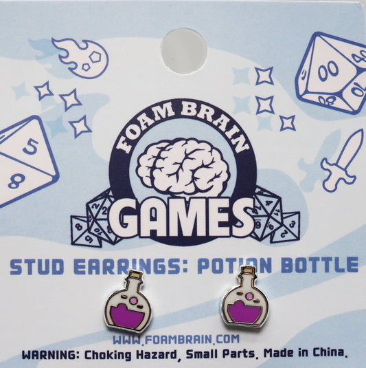 Stud Earrings: Potion Bottle