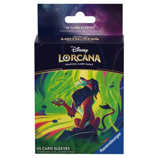 Card Sleeves: Disney Lorcana- Azurite Sea- Scar, Vengeful Lion