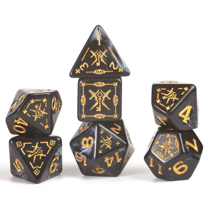 Rogue Black Dungeons & Dragons: Adventure Dice