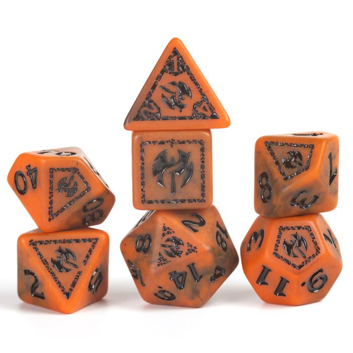 Barbarian Orange Dungeons & Dragons: Adventure Dice