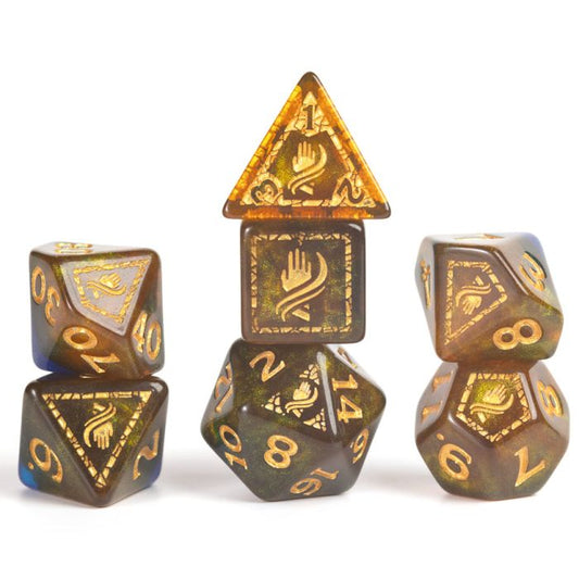 Monk Blue/Gold Dungeons & Dragons: Adventure Dice