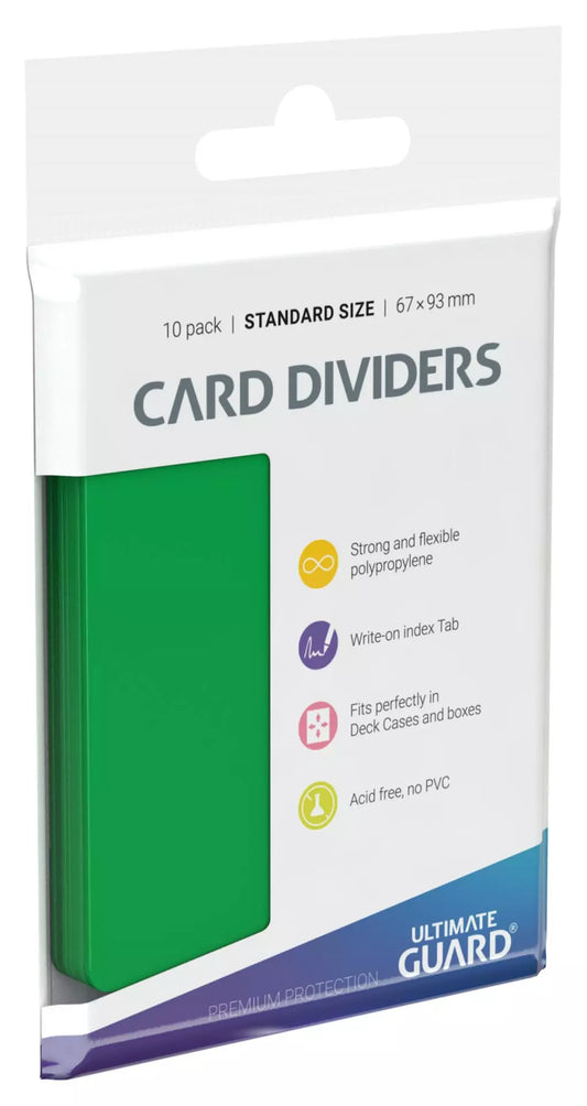 Card Divider Standard Light Green 10