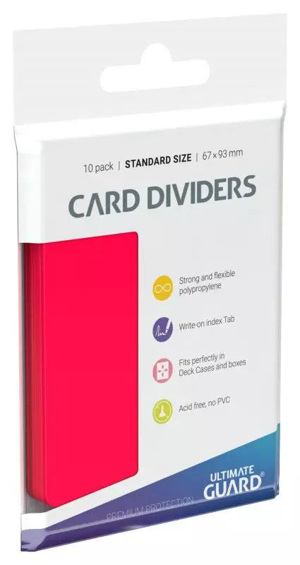 Card Divider: Standard Card Red 10