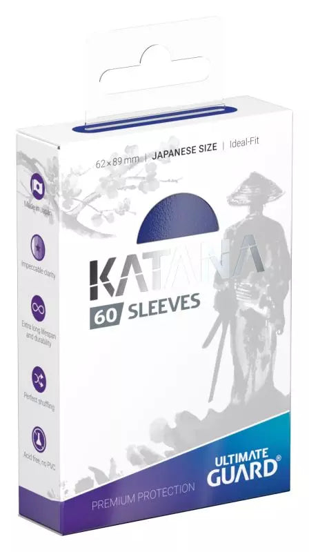 Katana Sleeves Japanese Size Blue (60ct)