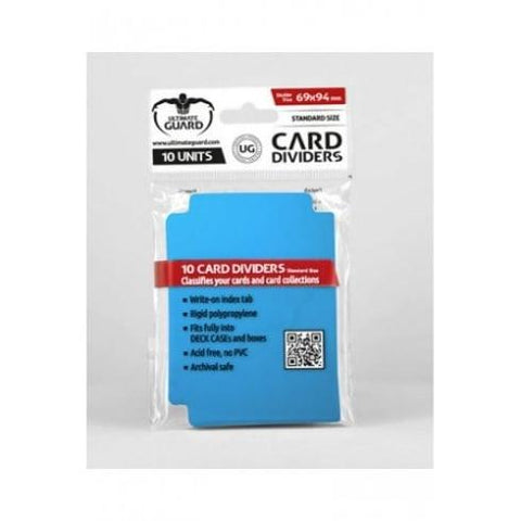 Card Divider Standard Light Blue 10