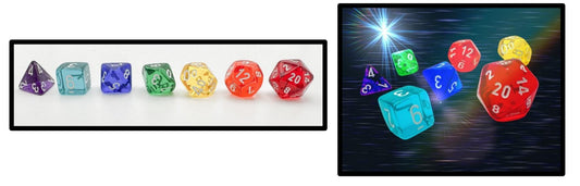 Prism Translucent GM and Beginner Player Polyhedral 7-Die Set