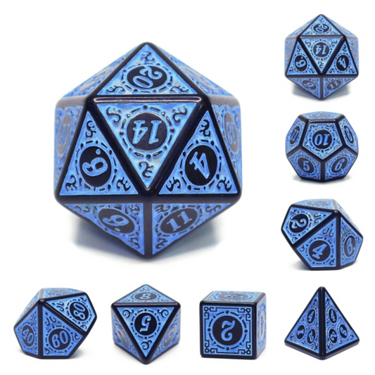 Magic Flame Blue Dice Set