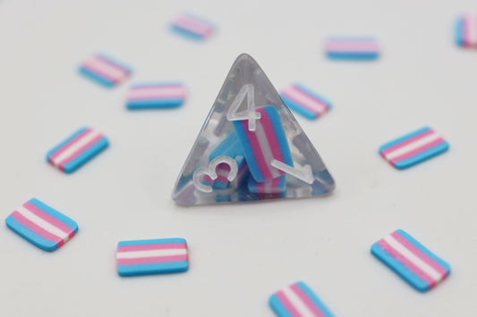 Transgender Flag Dice Set